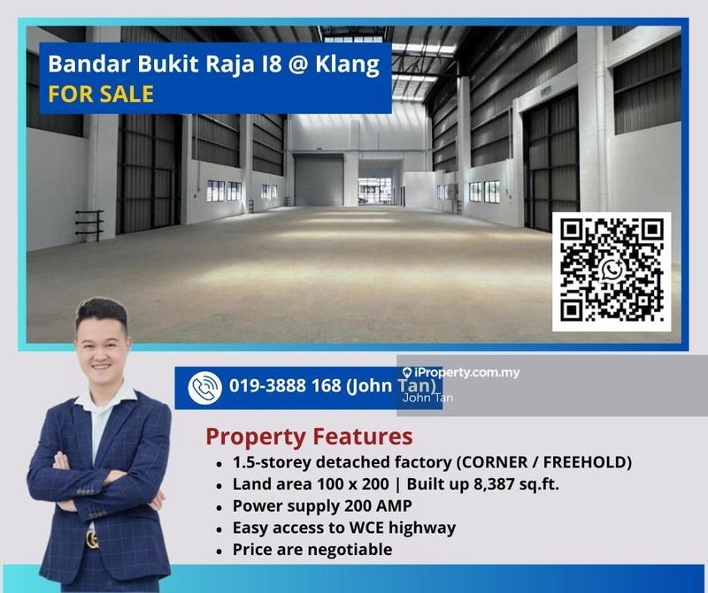 Detached Factory untuk Dijual di Bandar Bukit Raja, Klang oleh John Tan - iProperty.com.my