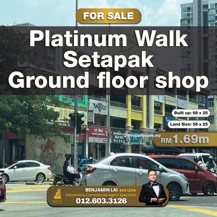 For Sale - Platinum Walk, Setapak Ground floor shop lot for sell