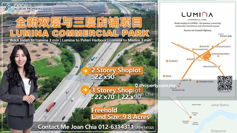 For Sale - Lumina Commercial Park, Next to Horizon Hills, Nearby Puteri Harbour