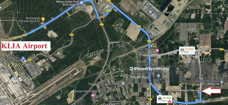 For Sale - KLIA, Airport Business Centre, Kota Warisan, Sepang, Xiamen University