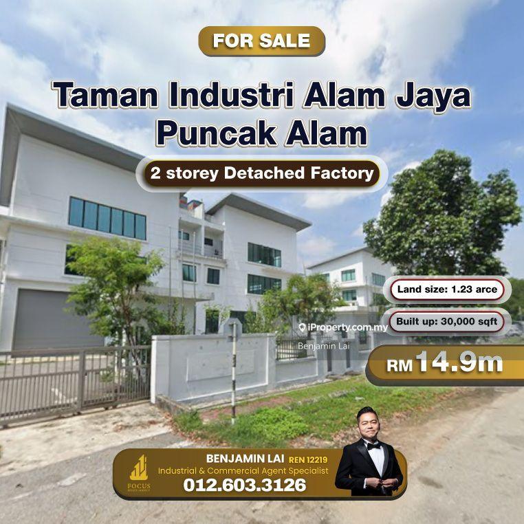 For Sale - Taman Industri Alam Jaya, Puncak Alam 2 storey Detached Factory For Sale