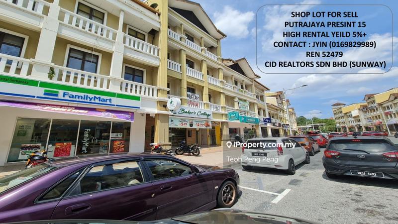 For Sale - Freehold 3 Storeys heavy traffic Shop for sale at Presint 15, Putrajaya