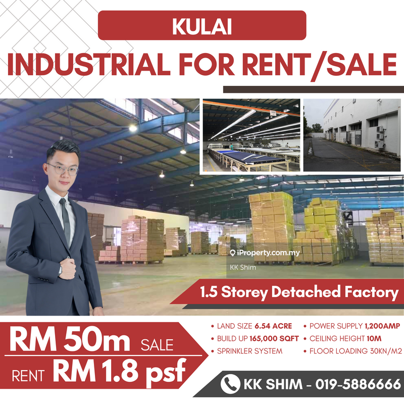 For Sale - Kulai 6.54 Acres Detached Factory for Sale