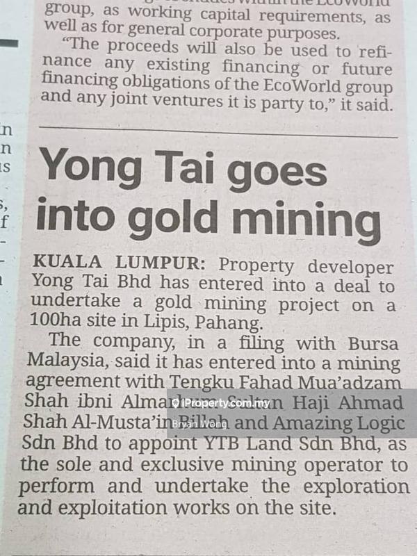 Agricultural Land for Sale in Penjom, Kuala Lipis, Pahang, Kuala Lipis by Bryan Wong - iProperty.com.my