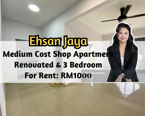 For Rent - Ehsan Jaya Low Medium Cost Shop Apartment