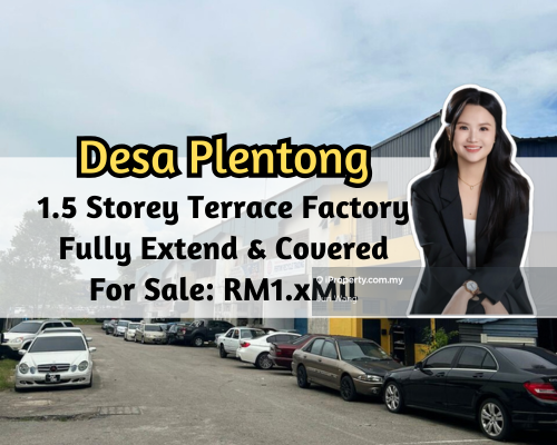 For Sale - Taman Desa Plentong 1.5 Storey Terrace Factory