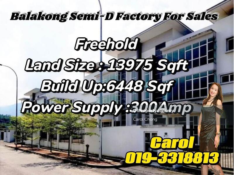 For Sale - 🔥🔥Balakong Semi-D Factory for Sale