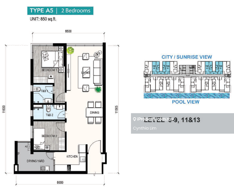 Kondominium untuk Dijual di Sapphire On The Park oleh Cynthia Lim - Bedroom - iProperty.com.my
