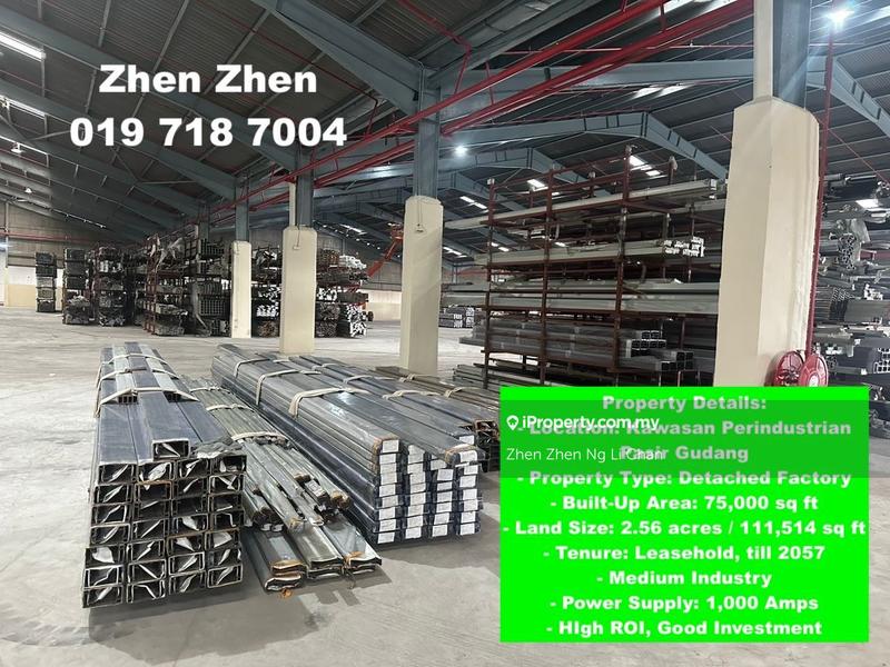 For Sale - Kawasan Perindustrian Pasir Gudang, Factory for Rent, Medium Industry, High ROI, Good investment