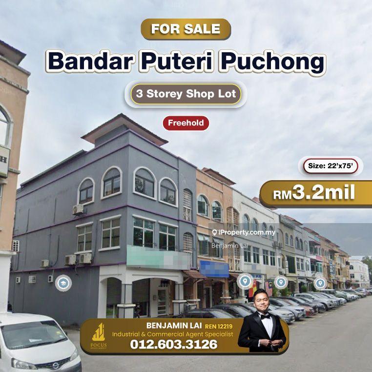For Sale - Bandar Puteri Puchong 3 Storey Shop Lot For Sale