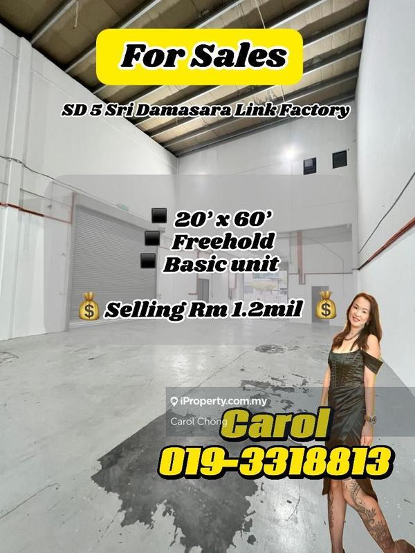 For Sale - Kepong SD5 Sri Damansara Link Factory For Sales