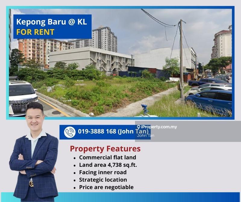 For Rent - (4,738sf - Facing Inner Road |  Flat Land) Kepong Baru Commercial Land