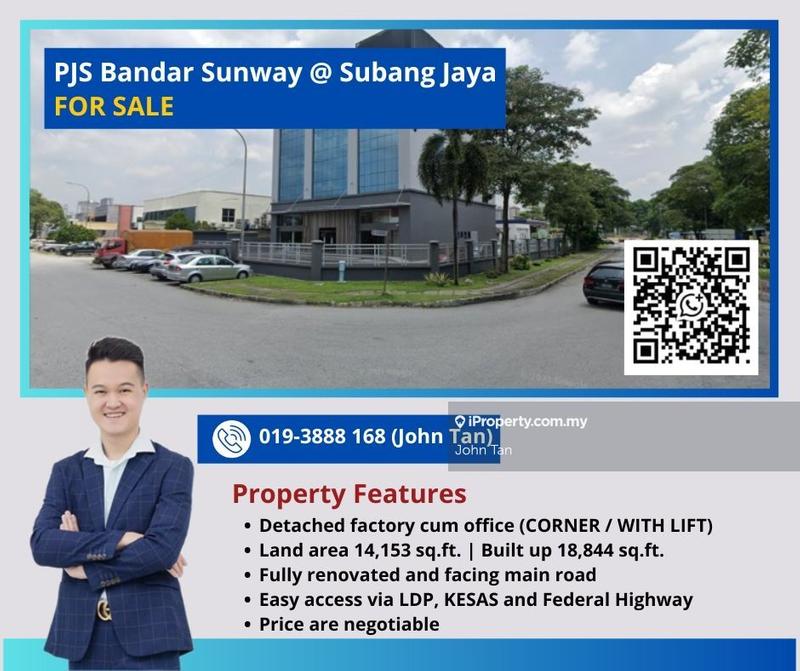For Sale - (Corner | Facing Main Road | Lift | Fully Renovated | NEGO) Subang Jaya @ PJS Bandar Sunway