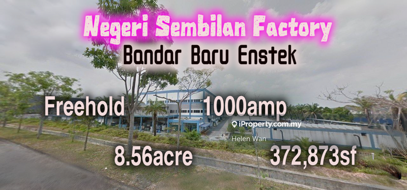 For Sale - Negeri Sembilan 8.56acre Freehold Factory