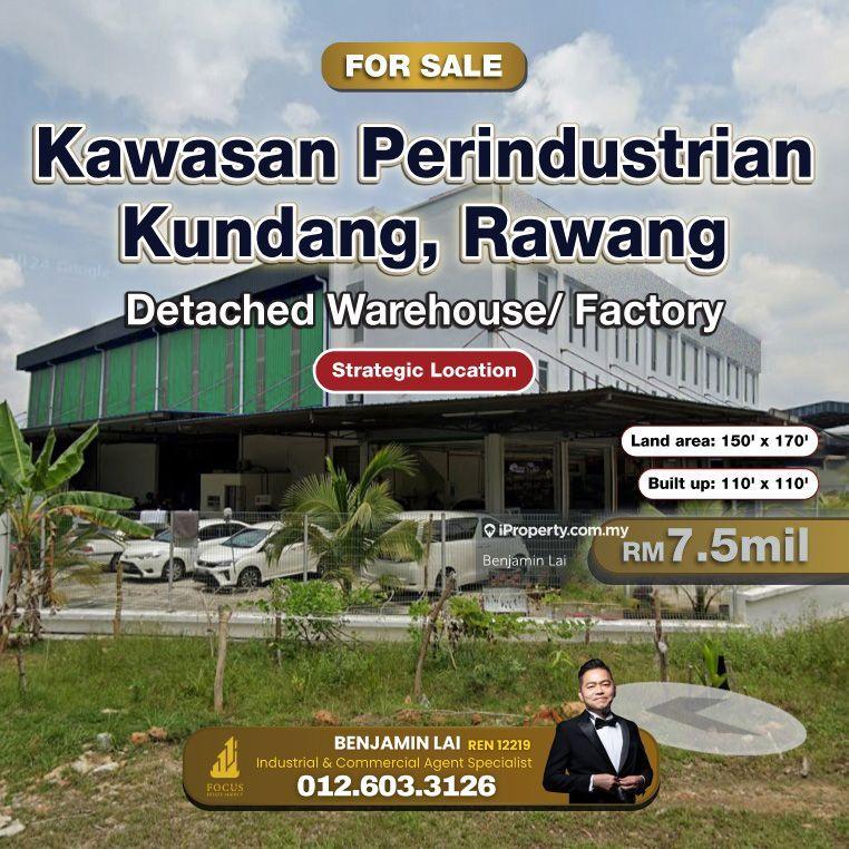 For Sale - Kawasan Perindustrian Kundang, Rawang Detached Warehouse/ Factory for Sale