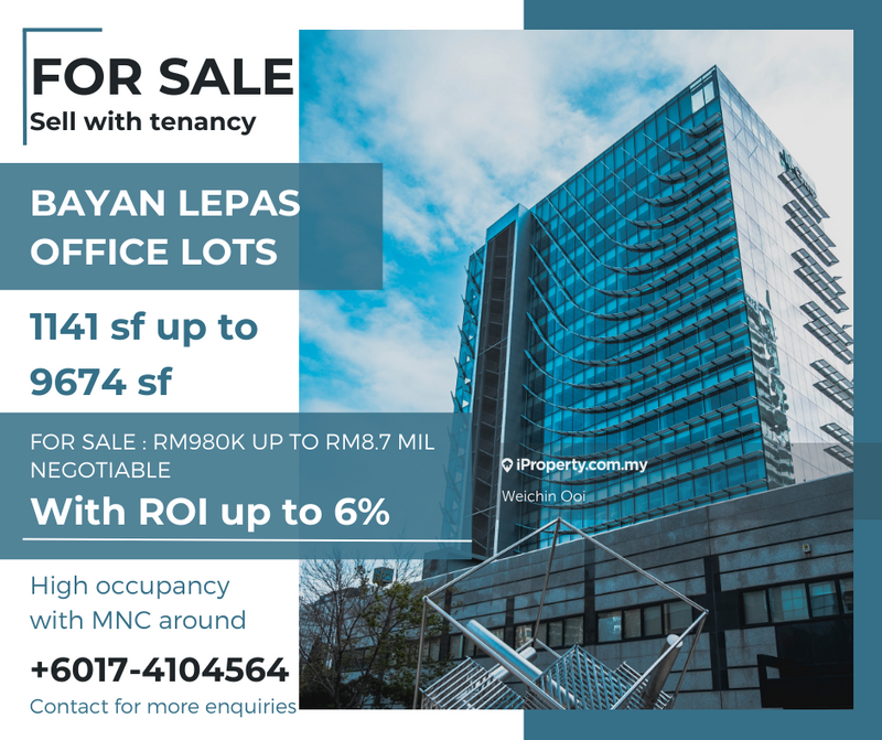 For Sale - Suntech Office Lot, Penang Cybercity, Bayan Baru, Bayan Lepas