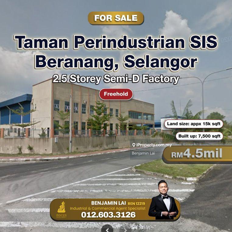 For Sale - Taman Perindustrian SIS, Beranang 2.5 Storey Semi-D Factory For Sale