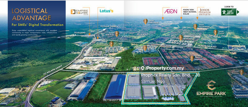 For Sale - Empire Park 1.5 Storey Factory, Lagenda Putra, Indahpura, Kulai