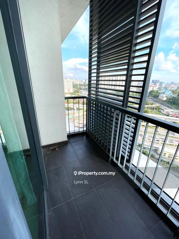 Service Residence for Sale in Vogue Suites One by Lynn SL - Balcony with Sliding Lanai Cover - iProperty.com.my
