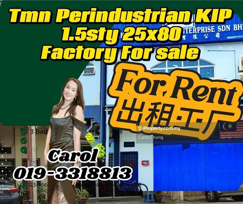 For Rent - KIP Taman Perindustrian Kip(KIP)1.5sty link factory for Rent