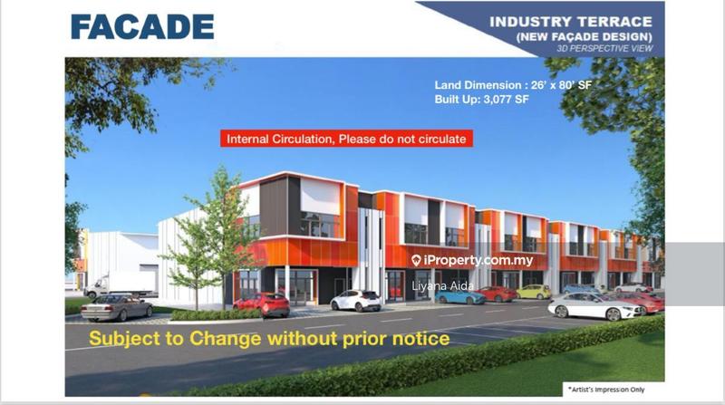 For Sale - Two Storey Terrace Factory Puncak Alam