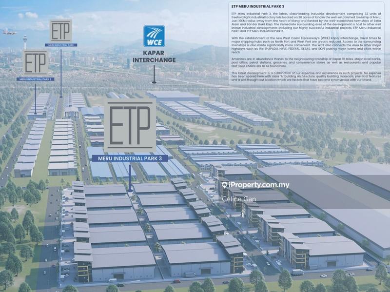 Semi-D Factory for Sale in Meru, Kapar, Kapar by Celine Gan - iProperty.com.my