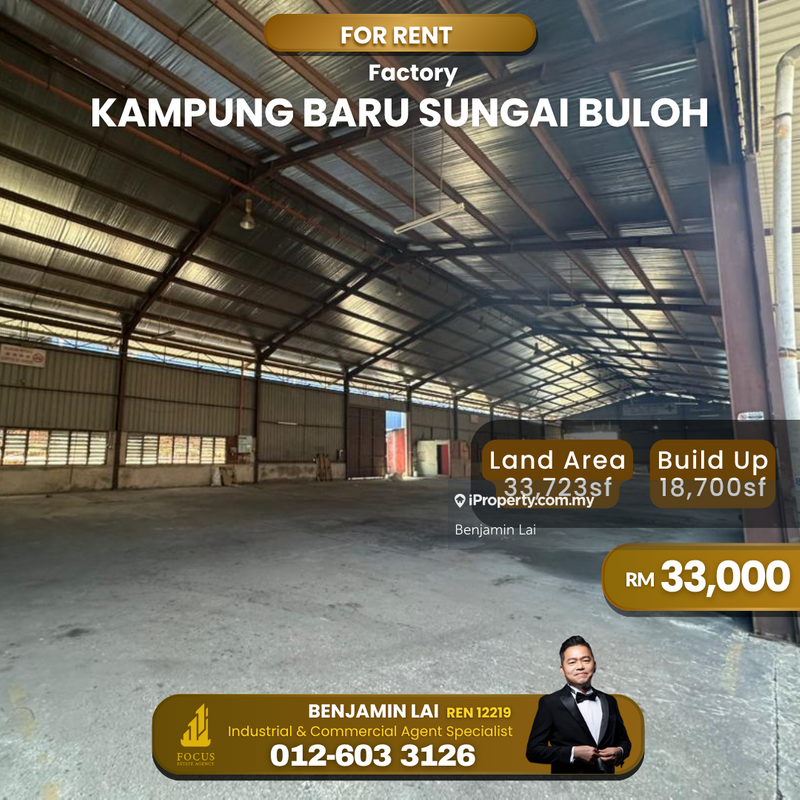 For Rent - Kampung Baru Sungai Buloh Factory For Rent