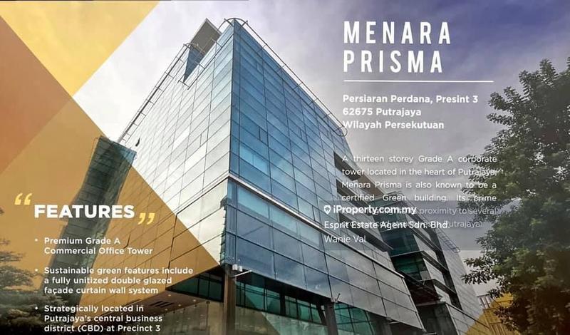 For Rent - Menara Prisma Precinct 3 Putrajaya