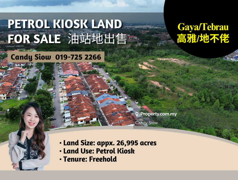 For Sale - Gaya Tebrau Area 26k sqft Petrol Kiosk Commercial Land
