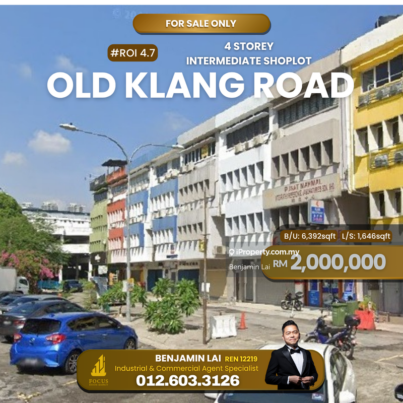For Sale - 4sty Shop for Sale Old Klang Road Resource Industrial Center