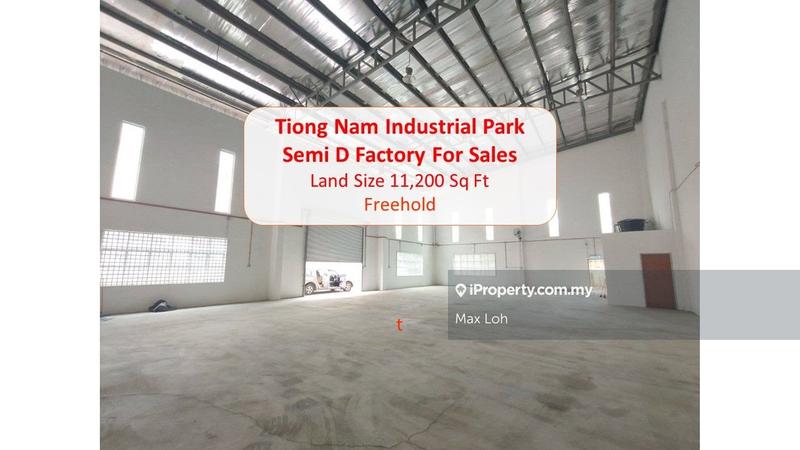 For Sale - Tiong Nam Industrial Park, Kempas Utama, Semi D Factory