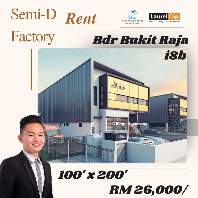 For Rent - Semi-D Factory For Rent @ i8B