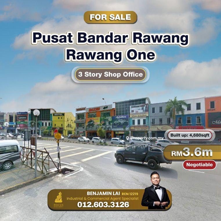 For Sale - Pusat Bandar Rawang, Rawang One 3 Story Shop Office For Sale