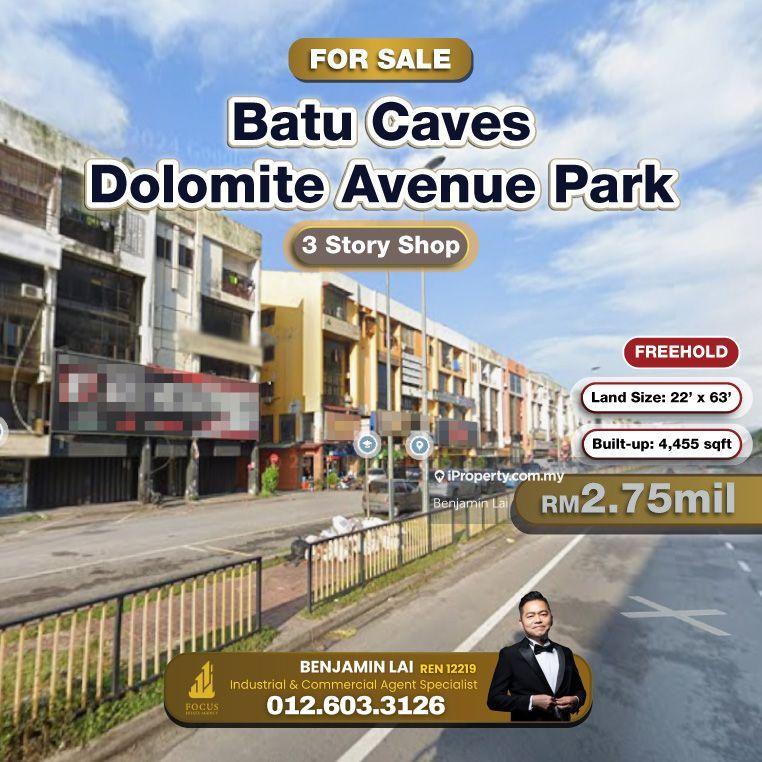 For Sale - Dolomite Avenue Park, Batu Caves 3 Story Shop For Sale