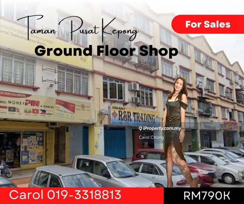 For Sale - Limited Facing Main Road Taman Pusat Kepong Shop For Sale