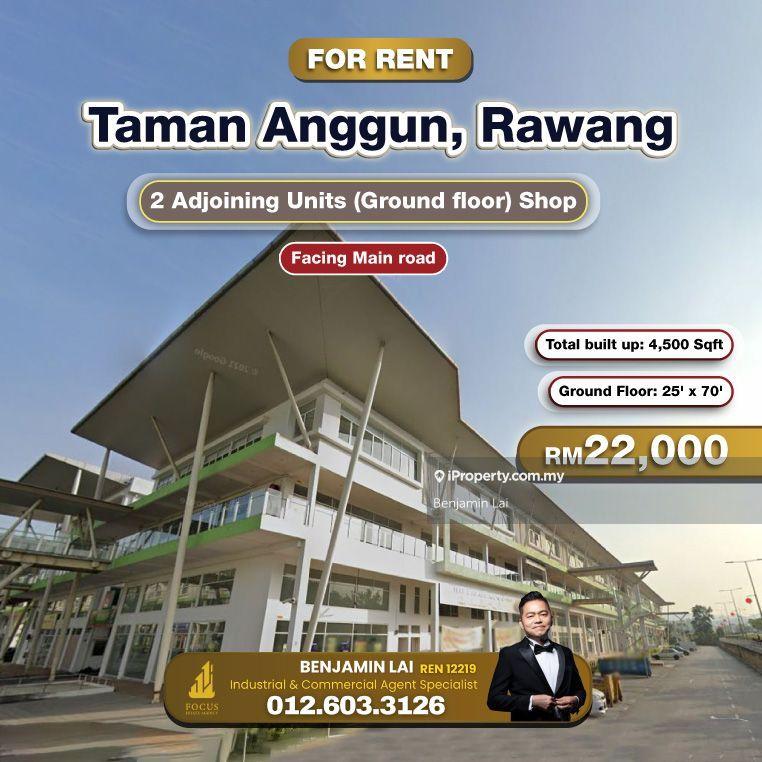 For Rent - Taman Anggun, Rawang 2 Adjoining Units (Ground floor) Shop For Rent