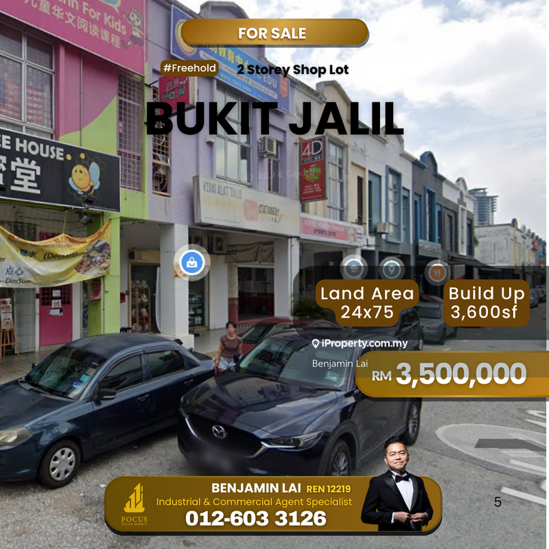 For Sale - Bukit Jalil Freehold 2 Storey Shop Lot For Sale