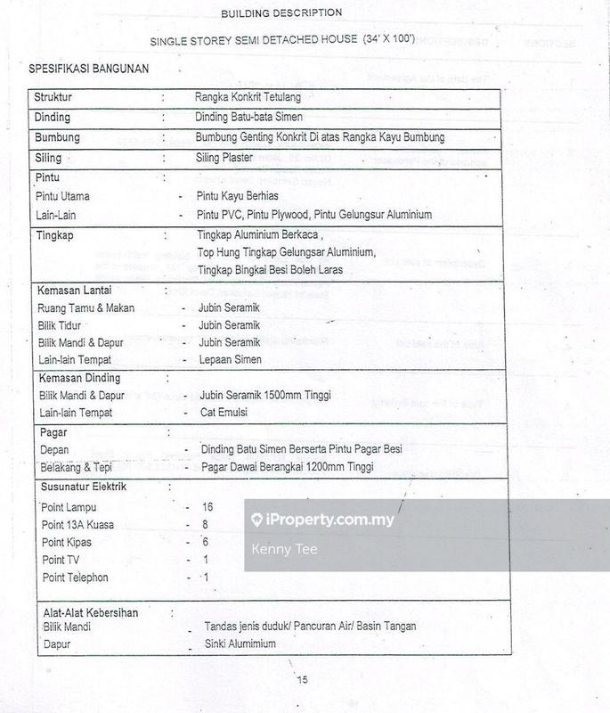 Semi-Detached House for Sale in Taman Mengkan, Kuala Klawang by Kenny Tee - iProperty.com.my