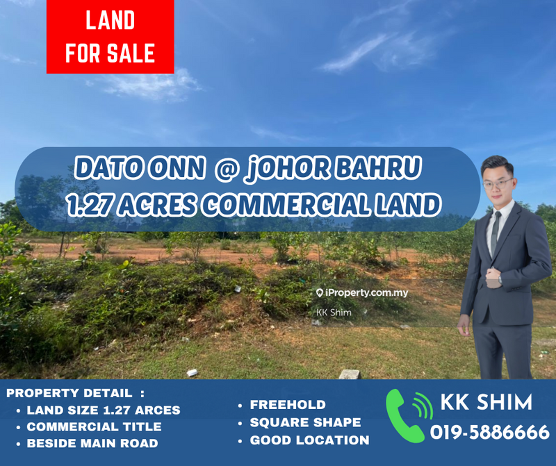 For Sale - Dato Onn 1.27 Acres Commercial Land For Sale RM150 psf only!!