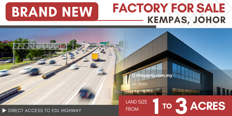 For Sale - [BRAND NEW] Kempas 30,731sqft 1.5 Storey Detached Factory for Sale