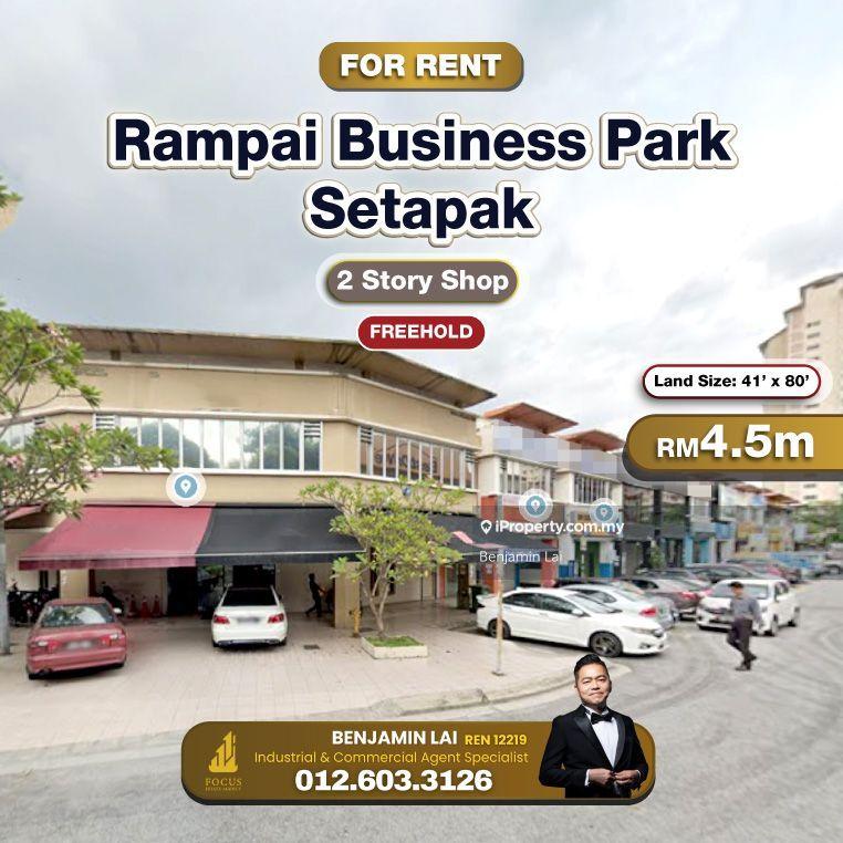 For Sale - Rampai Business Park, Setapak 2 Story Shop For Sale
