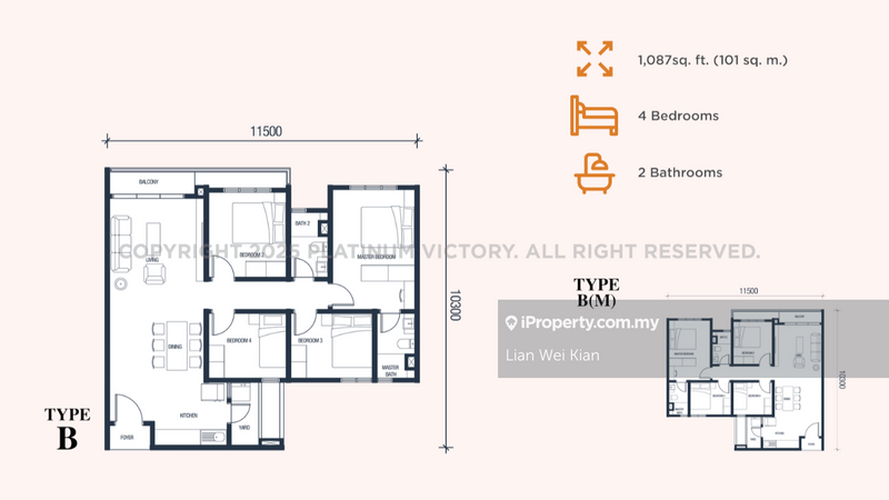 Apartment for Sale in PSV 1 Residences @ Platinum South Valley by Lian Wei Kian - iProperty.com.my
