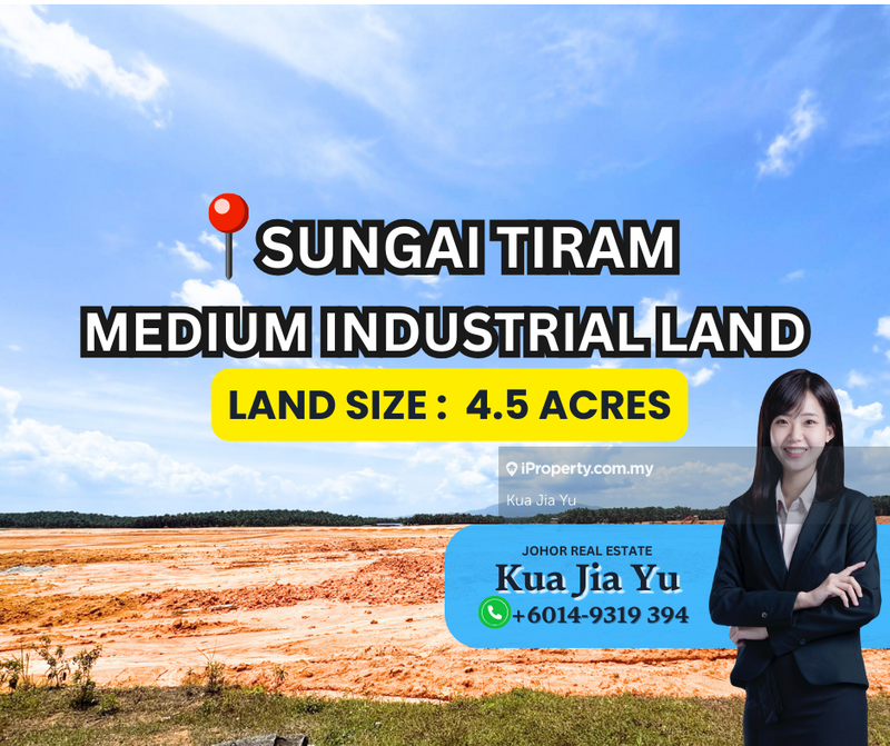 For Sale - Sungai Tiram 4.5 Acres Medium Industrial Land