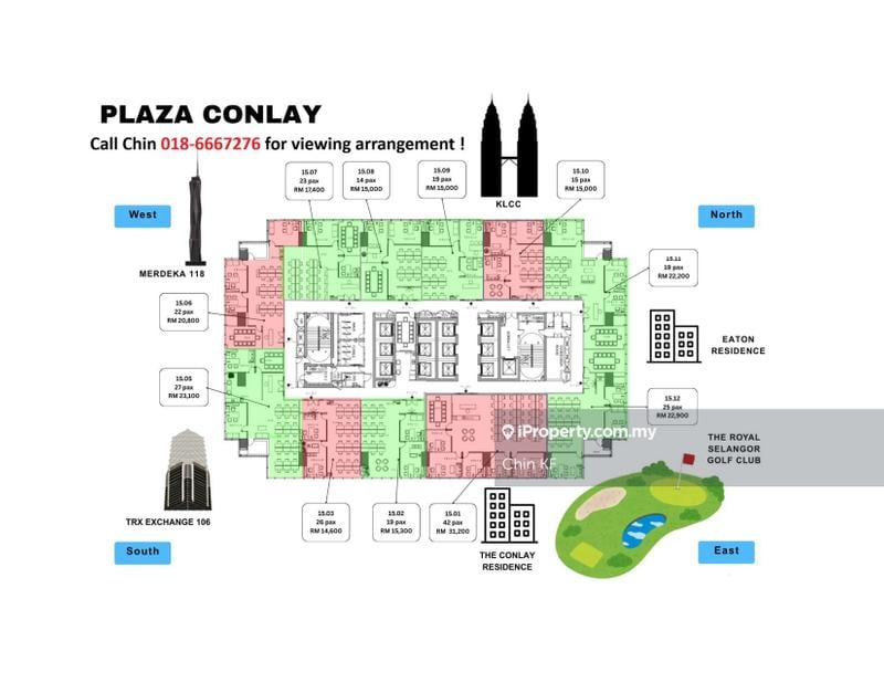 For Rent Plaza Conlay KLCC