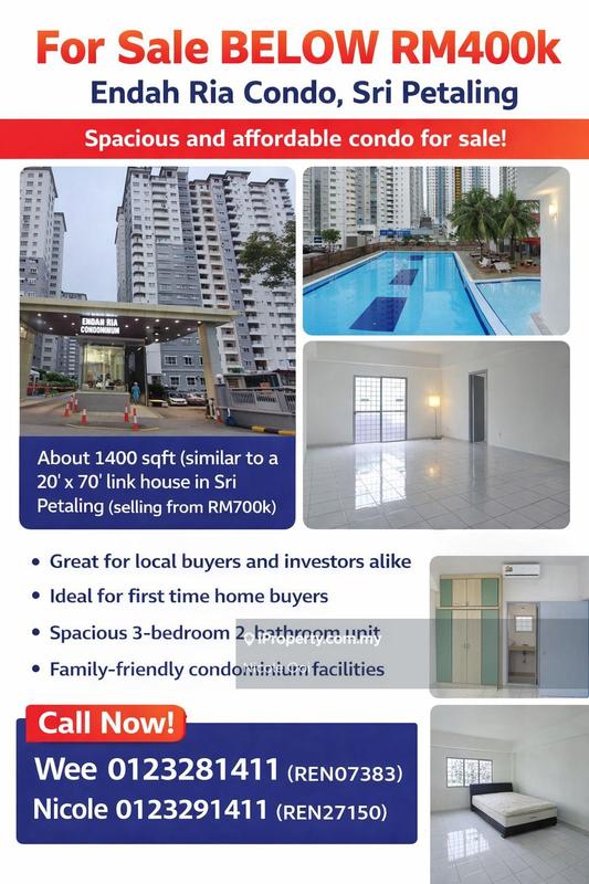 Condominium for Sale in Endah Ria by Nicole Ooi - iProperty.com.my