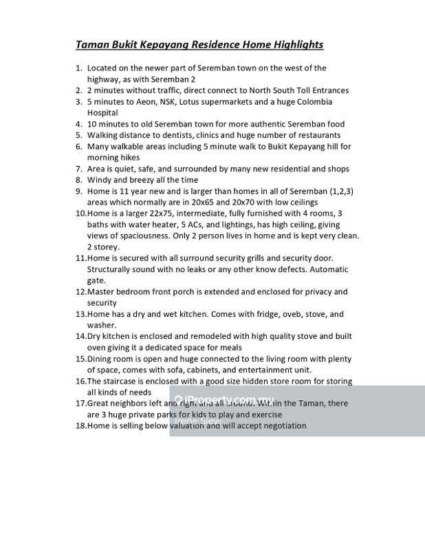 Rumah Berangkai 2 Tingkat untuk Dijual di Kepayang Residence, Bukit Kepayang oleh Irene Siew - iProperty.com.my