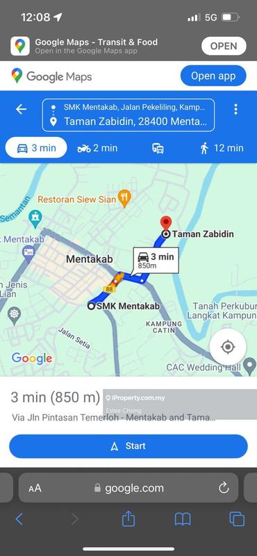 1-storey Terraced House for Sale in 1 Storey Terrace Taman Zaibidin Mentakab Pahang 1K, Mentakab by Estee Chong - iProperty.com.my