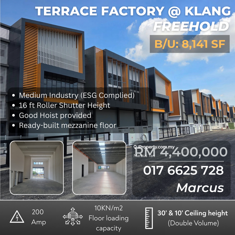 Kilang Teres untuk Dijual di Meru, Klang oleh Marcus Tan - iProperty.com.my
