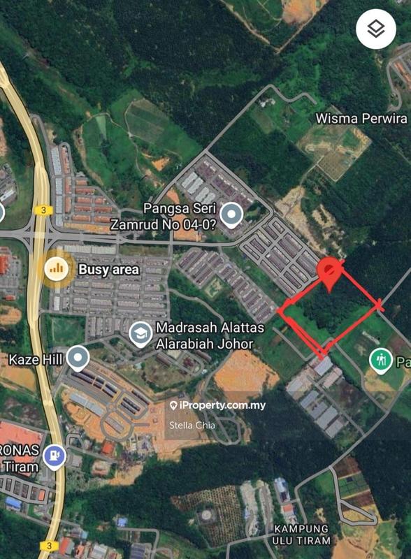 For Sale - Ulu Tiram  Bukit Tiram Agriculture Land 7.185sf, Zoning Industrial