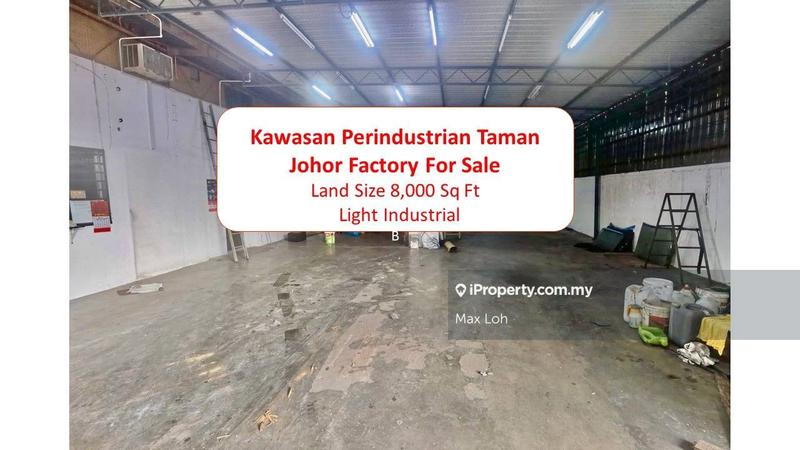 For Sale - Kawasan Perindustrian Taman Johor, Semi D Factory